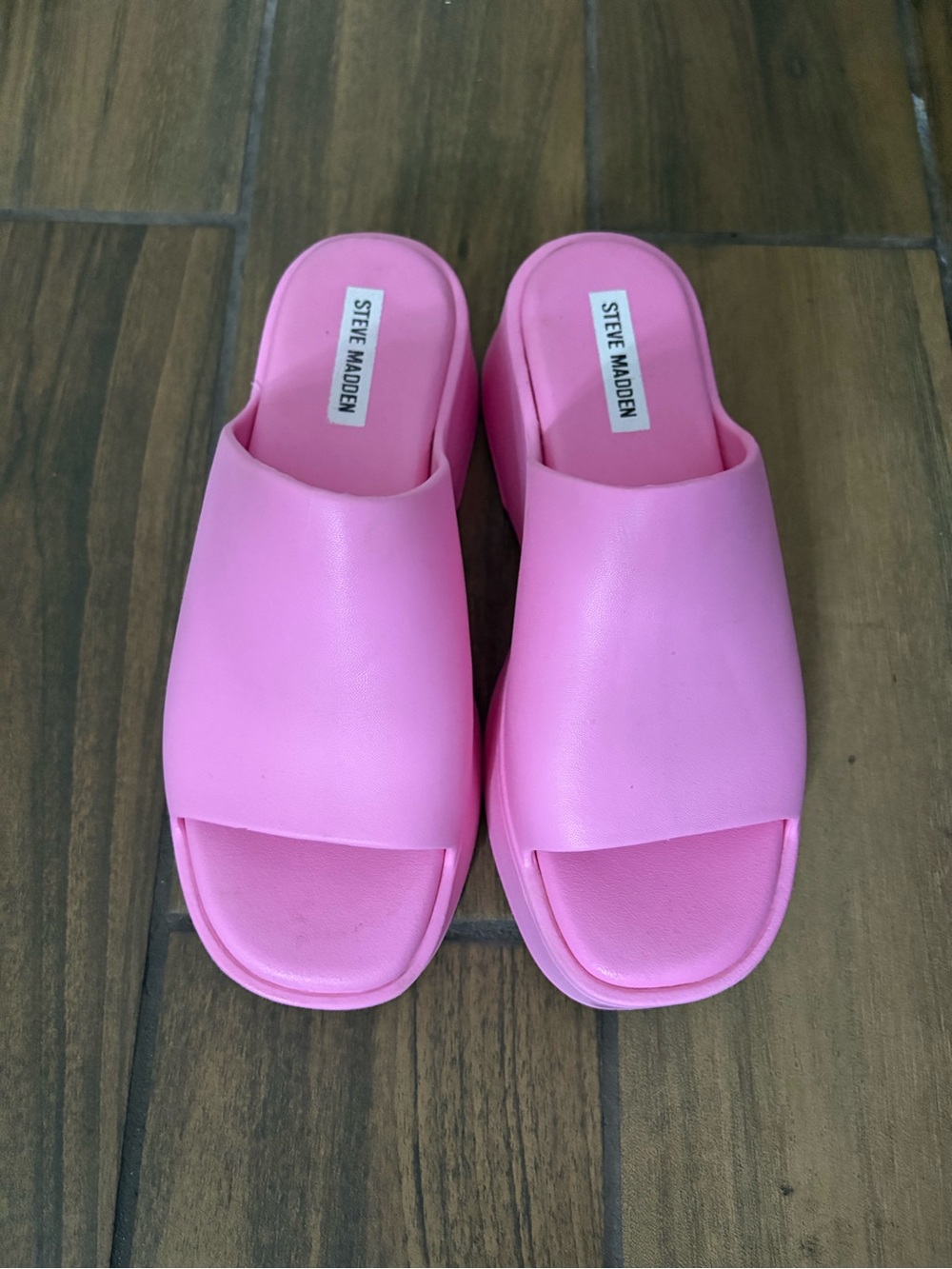 Steve Madden Bubblegum Pink Slide Mules for Women